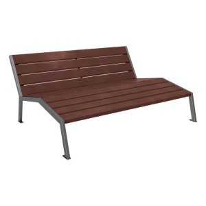 CHAISE LONGUE acier & plastique recyclé